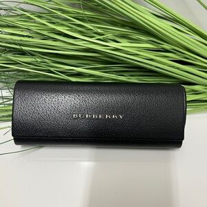 Burberry Black Leather Eyewear Case